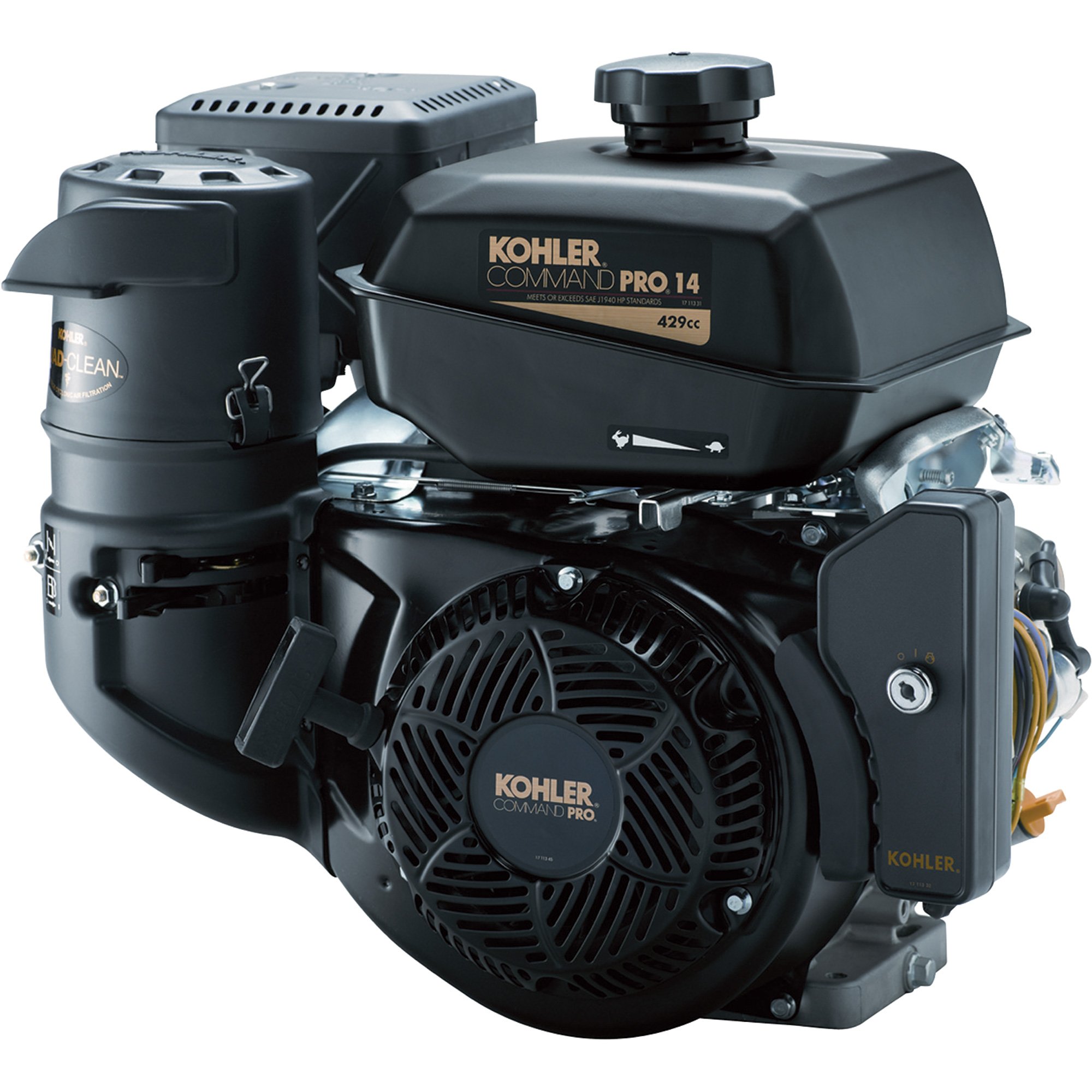 Kohler Command Pro Horizontal Engine — 429cc, 1in. x 3.49in. Shaft, Model# PA-CH440-3031